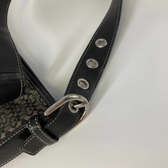 COACH F10944 BLACK, GRAY SIGNATURE PRINT CROSSBODY - Picture 8 of 15